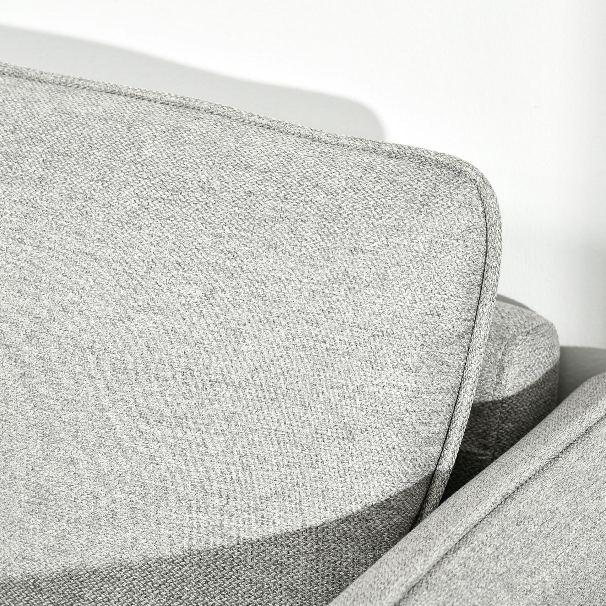 easycomfort easycomfort divano 3 posti in tessuto grigio con 5 piedini e doghe 193x78x71cm