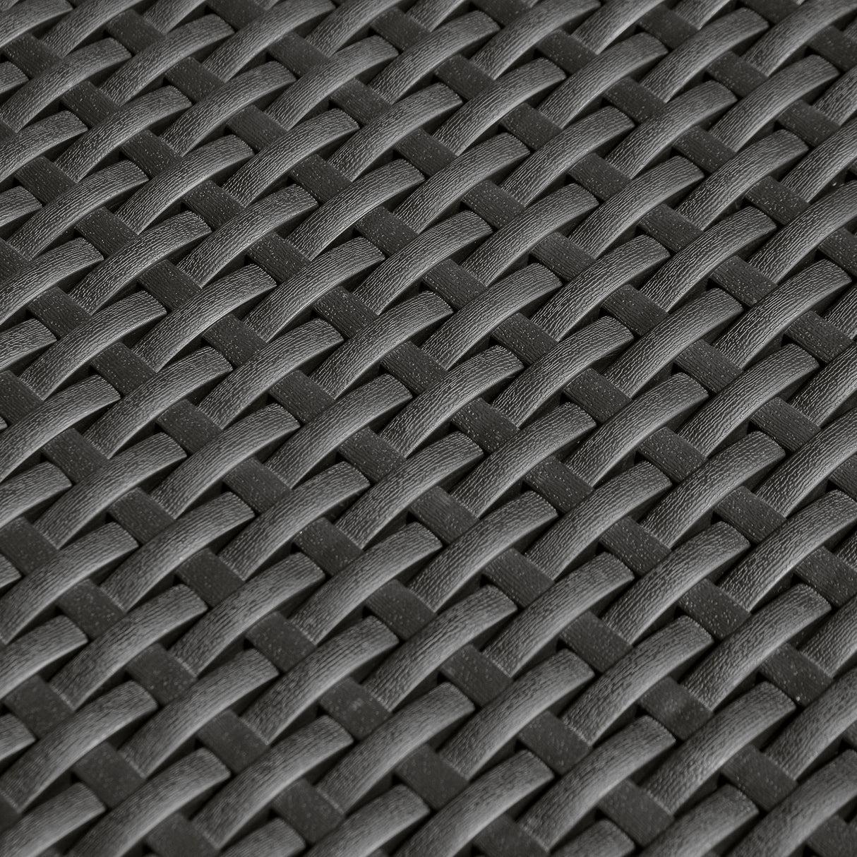 easycomfort easycomfort divano da esterno a 2 posti da in pp plastica ad effetto rattan divano da giardino con cuscini rimovibili e lavabili grigio e nero