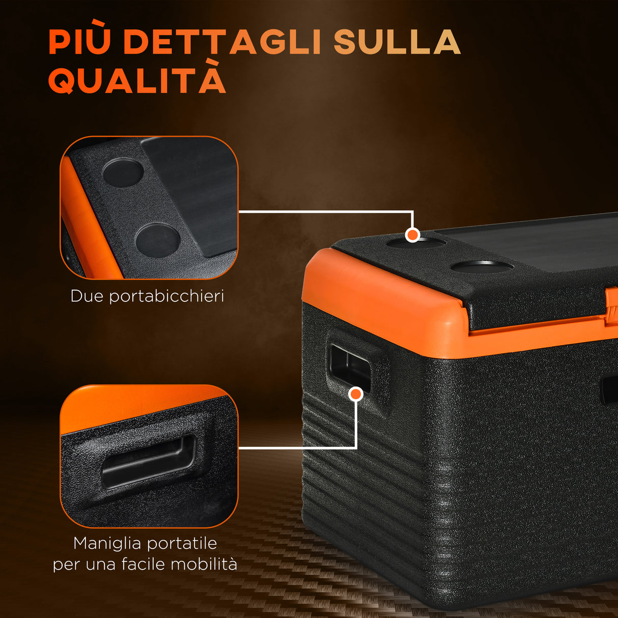 easycomfort easycomfort frigo portatile da 30l con display compressore e maniglie 58 7x36 5x36 8cm