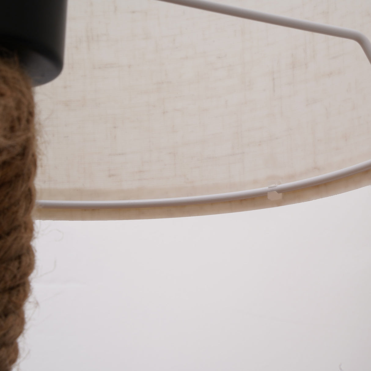 easycomfort easycomfort lampada da tavolo stile marinaro in corda e tessuto attacco e27 abat jour per casa e ufficio 30x56cm beigebianco