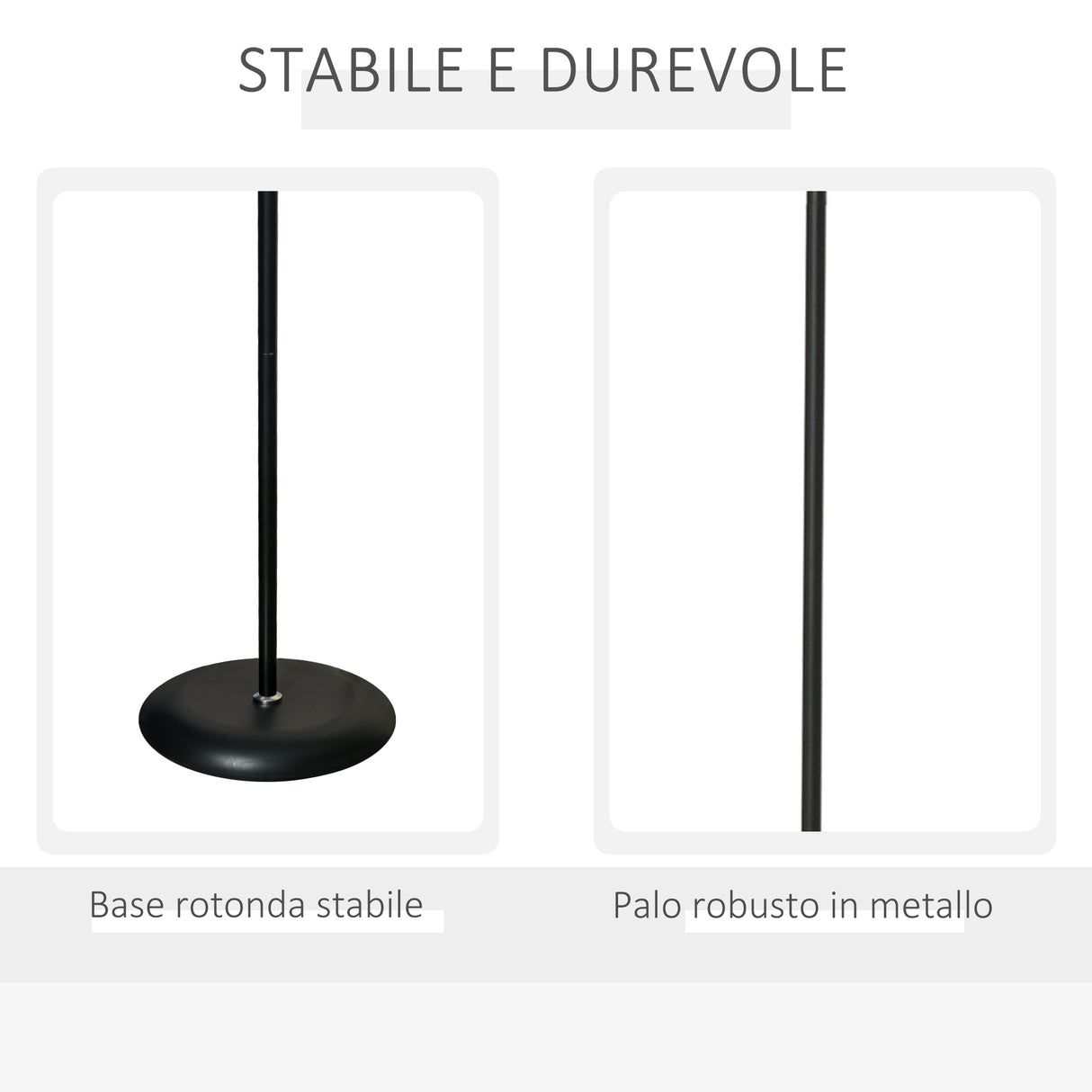 easycomfort easycomfort lampada da terra moderna con luce da lettura regolabile in metallo 42x24x178cm nero