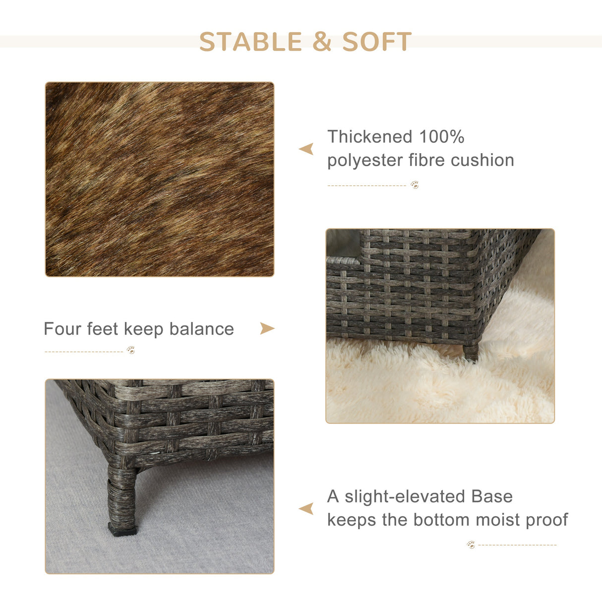 easycomfort easycomfort lettino per cani e gatti con cuscino lavabile grigio