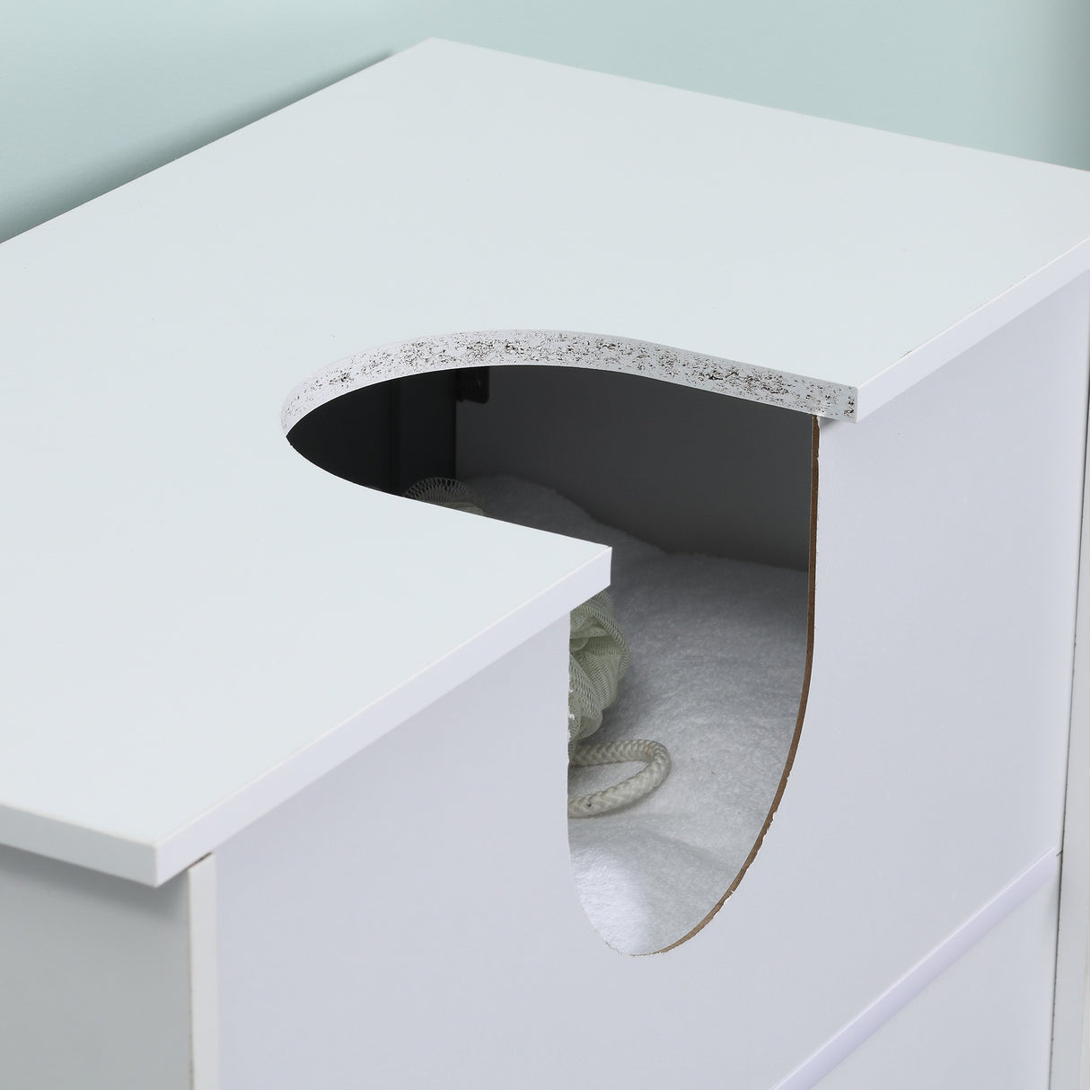 easycomfort easycomfort mobile sotto lavabo bagno salvaspazio con 2 ante e ripiano regolabile 60x30x60cm