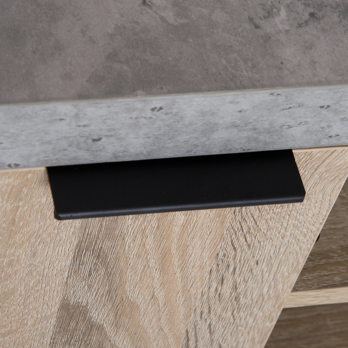 easycomfort easycomfort mobile tv in legno moderno con armadietti da salotto con passacavi120x40x44cm legnogrigio