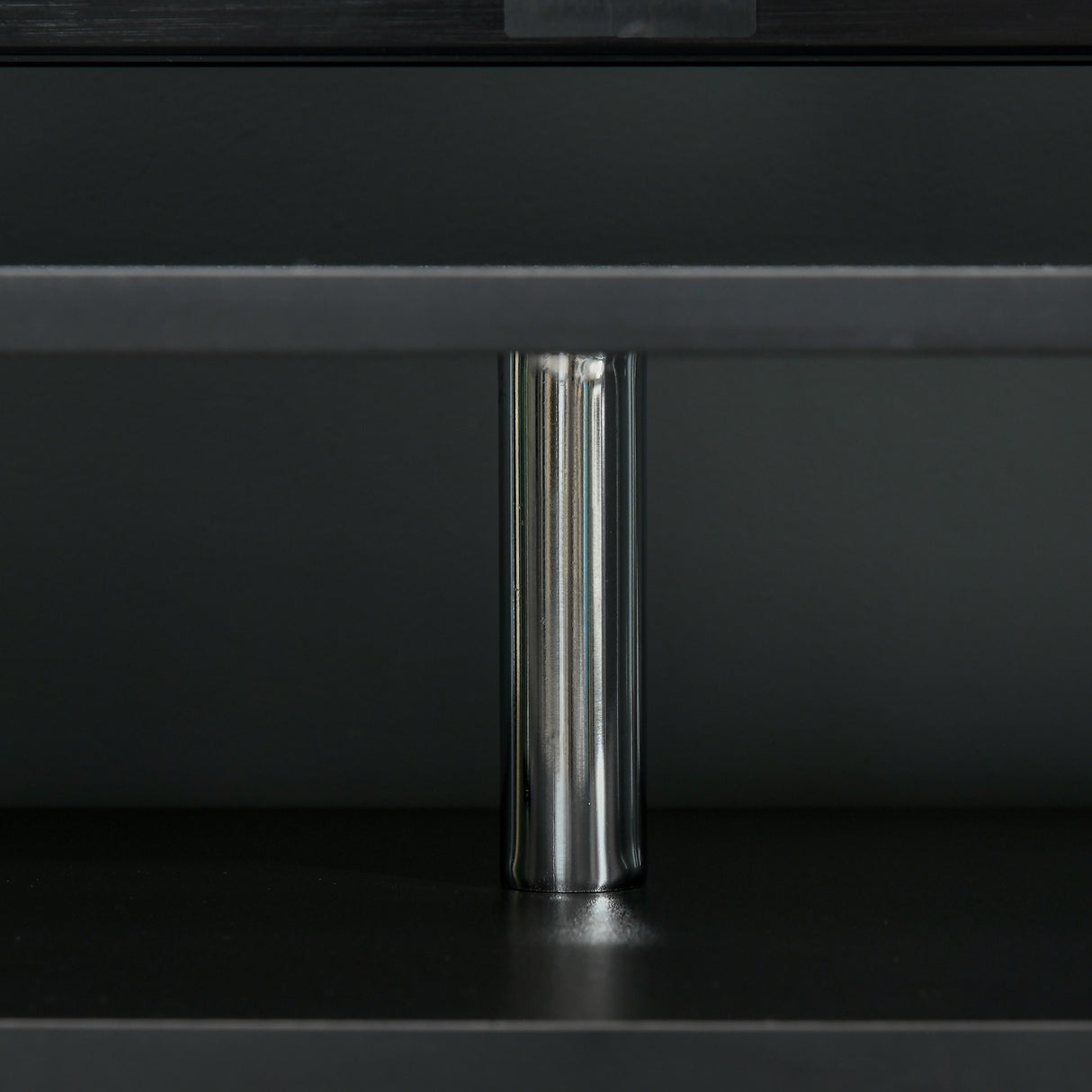 easycomfort easycomfort mobile tv moderno con 2 ripiani fori passacavi e 2 armadietti in mdf 105x40x55cm neromarrone