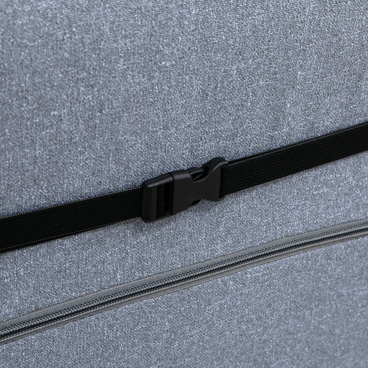 easycomfort easycomfort poltrona letto singolo con altezza regolabile in 5 livelli e cuscino rimovibile 53x64x60 cm grigio