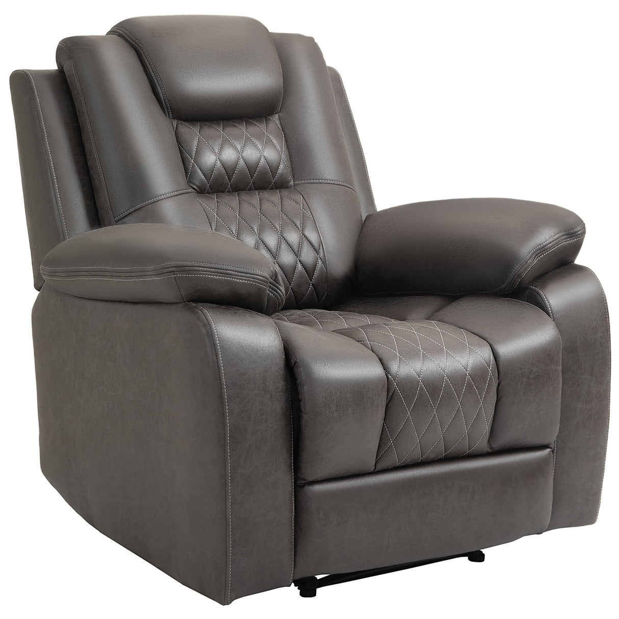 easycomfort easycomfort poltrona relax reclinabile con poggiapiedi seduta ergonomica e imbottitura extra marrone