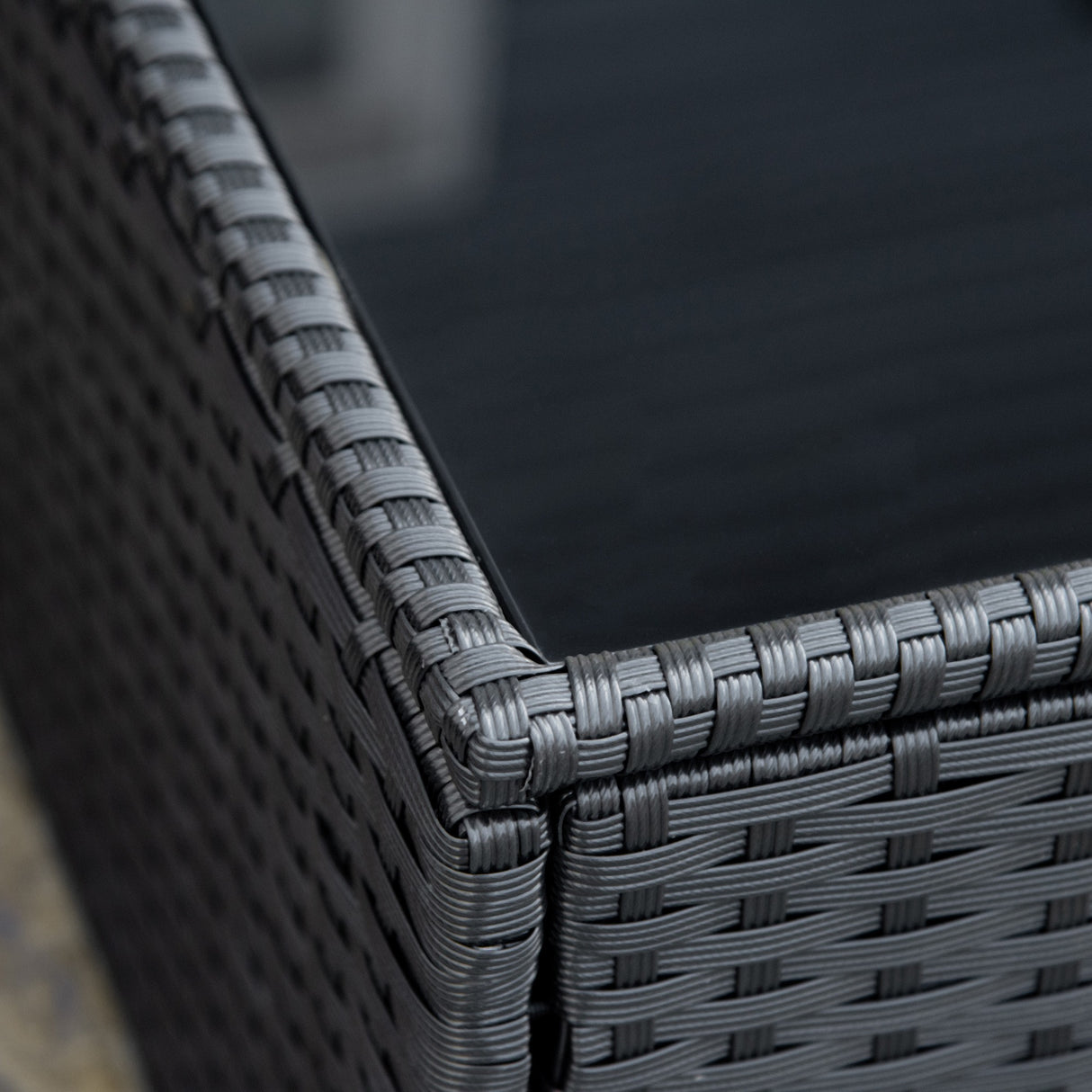 easycomfort easycomfort salotto da giardino in pe rattan 7 pezzi con divano pouf tavolino nero con cuscini cachi e verde