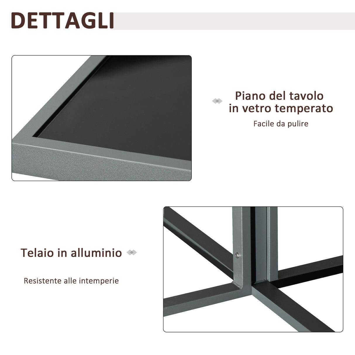 easycomfort easycomfort set con tavolo 4 sedie e 4 sgabelli da giardino salotto da esterno in alluminio grigio