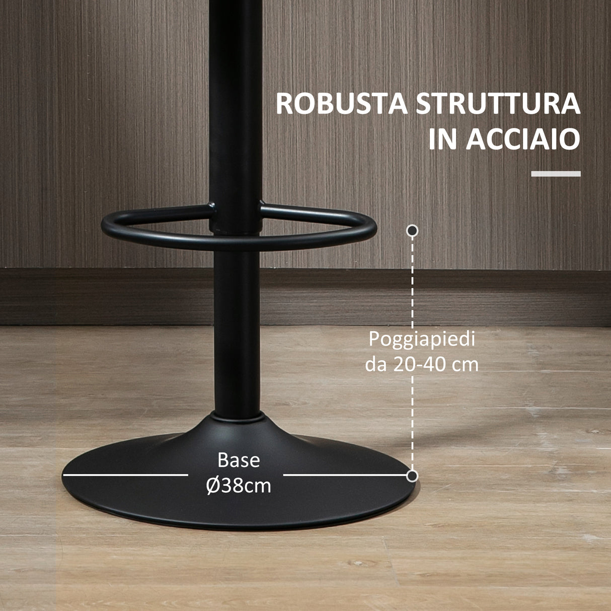 easycomfort easycomfort sgabello da bar girevole set 2 pezzi ad altezza regolabile con poggiapiedi 45 5x46x89 5 109 5 cm nero