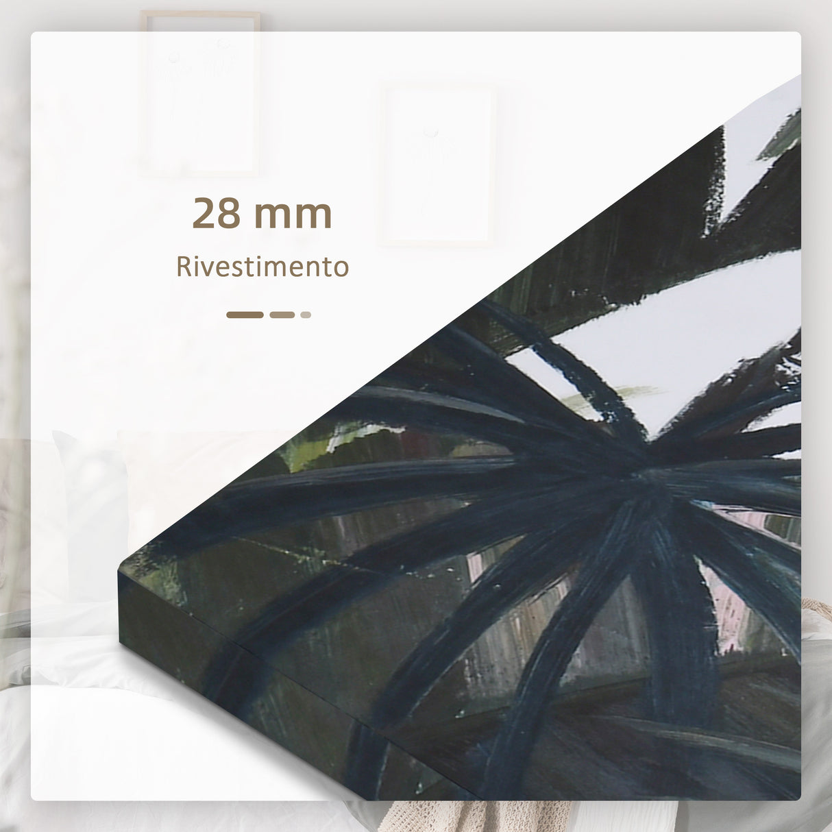 easycomfort easycomfort stampa su tela in legno di pino 3 pezzi 90x30cm per casa e ufficio multicolore