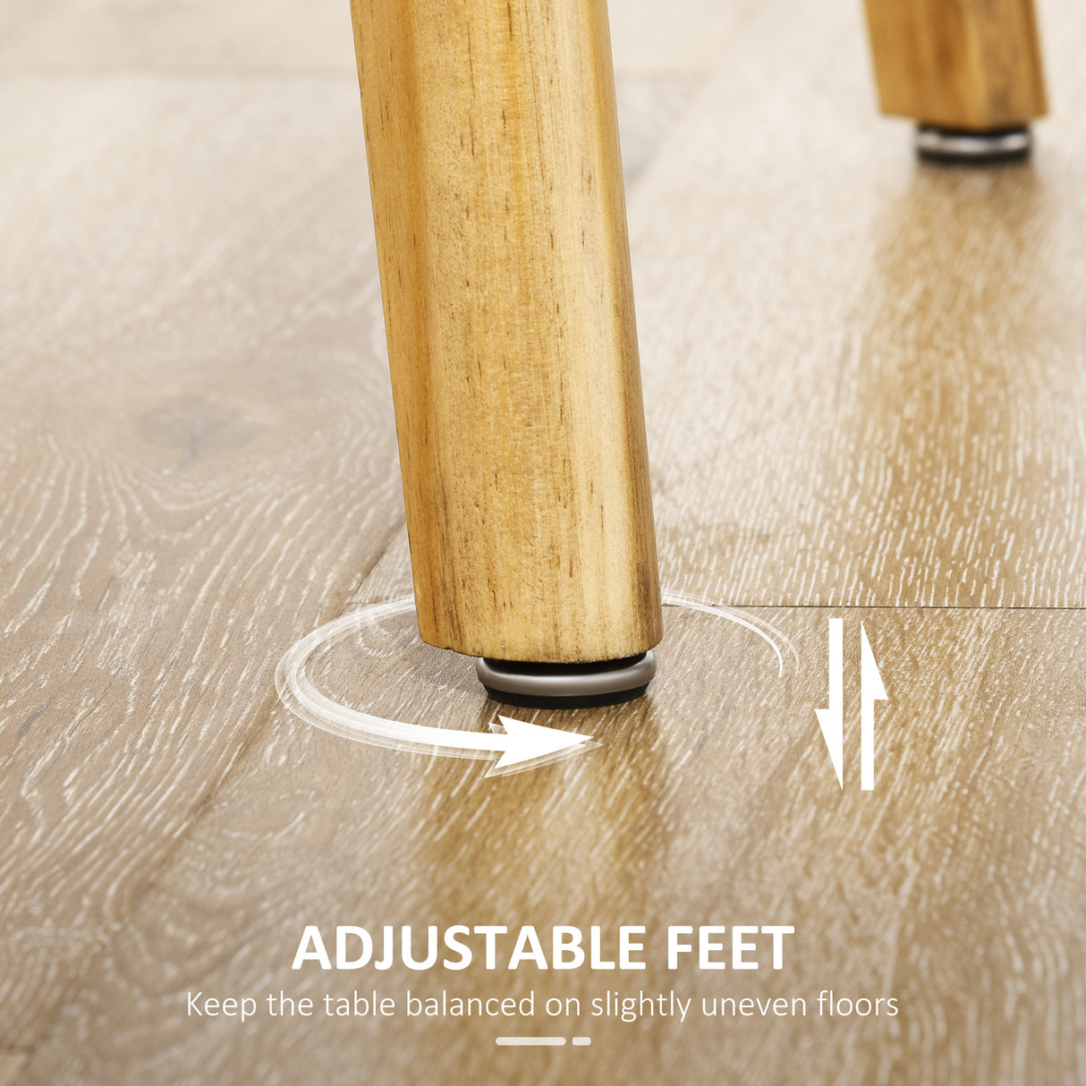 easycomfort easycomfort tavolo da pranzo per 4 persone con finitura effetto legno 98x60x76 5cm