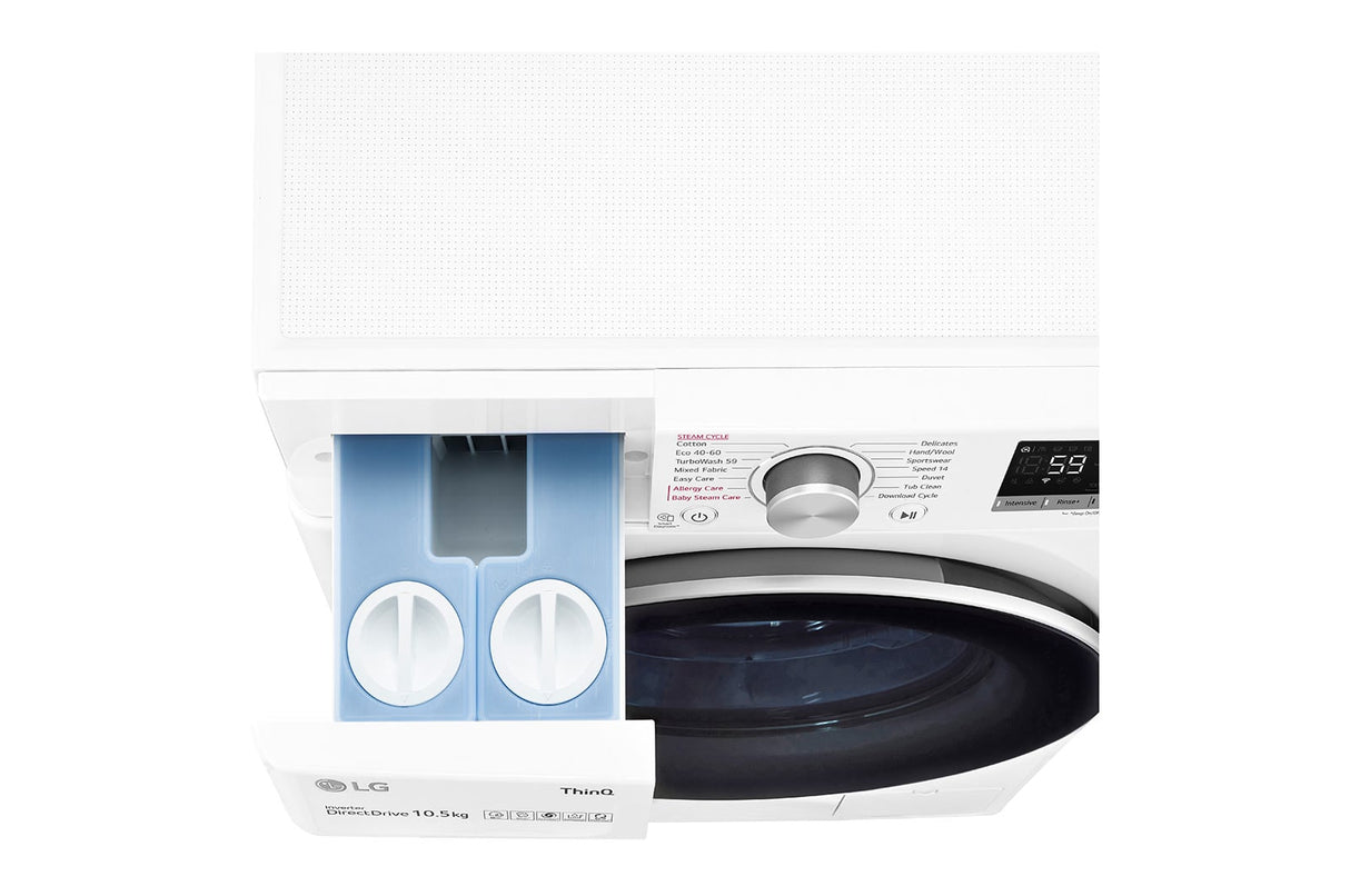 lg lg lavatrice smart ai dd turbowash 9 kg classe energetica b autodose lavaggio a vapore f4wv509s1ea ean 8806091372628