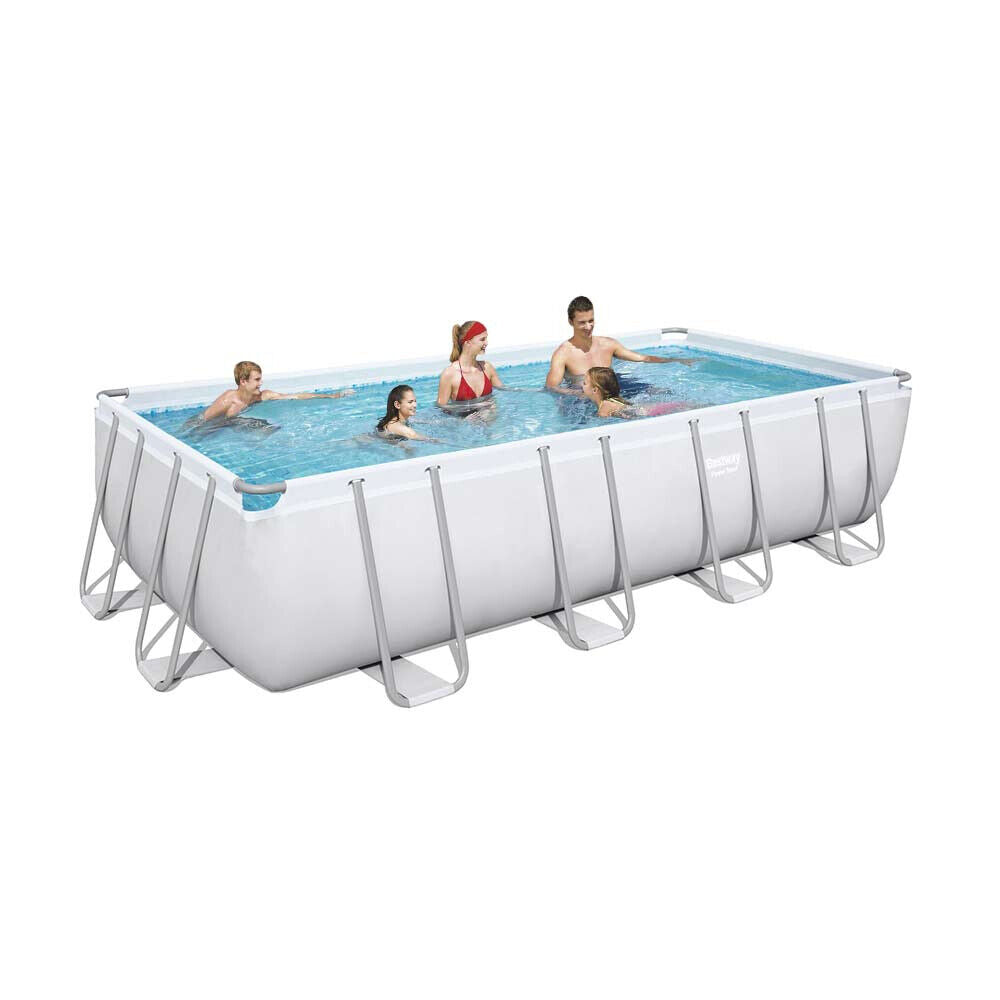 bestway piscina fuori terra bestway 56466 power steel 549x274x122h top di coperturascaletta rampa esternapompa filtrante 14 812 litri