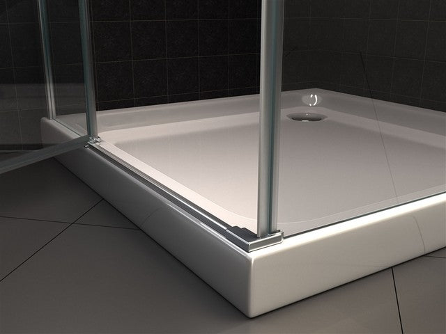 box doccia 2 lati in cristallo 8mm apertura a battente esterna 049