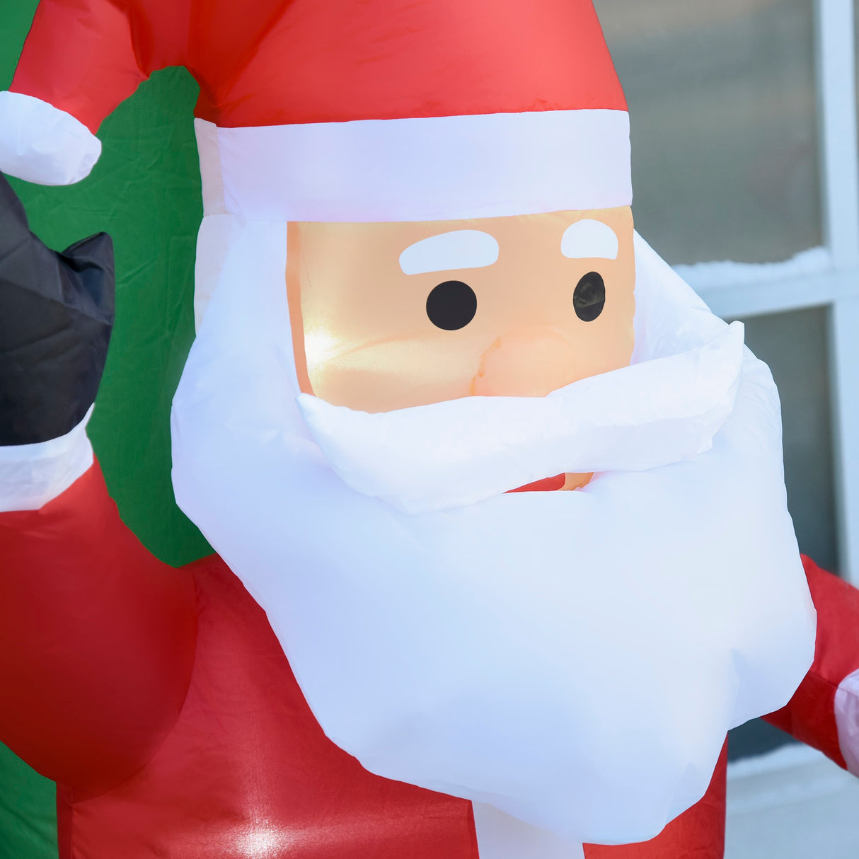 easycomfort easycomfort arco gonfiabile 12 luci a led babbo natale 244cm e pupazzo di neve impermeabile