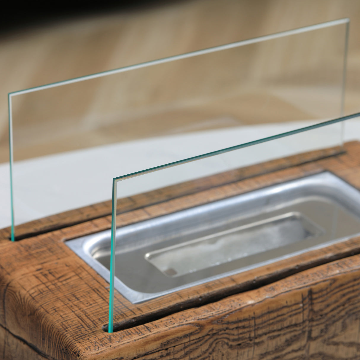 easycomfort easycomfort camino a bioetanolo da tavolo con serbatoio da 0 15l e autonomia 45 minuti 33x16x18cm