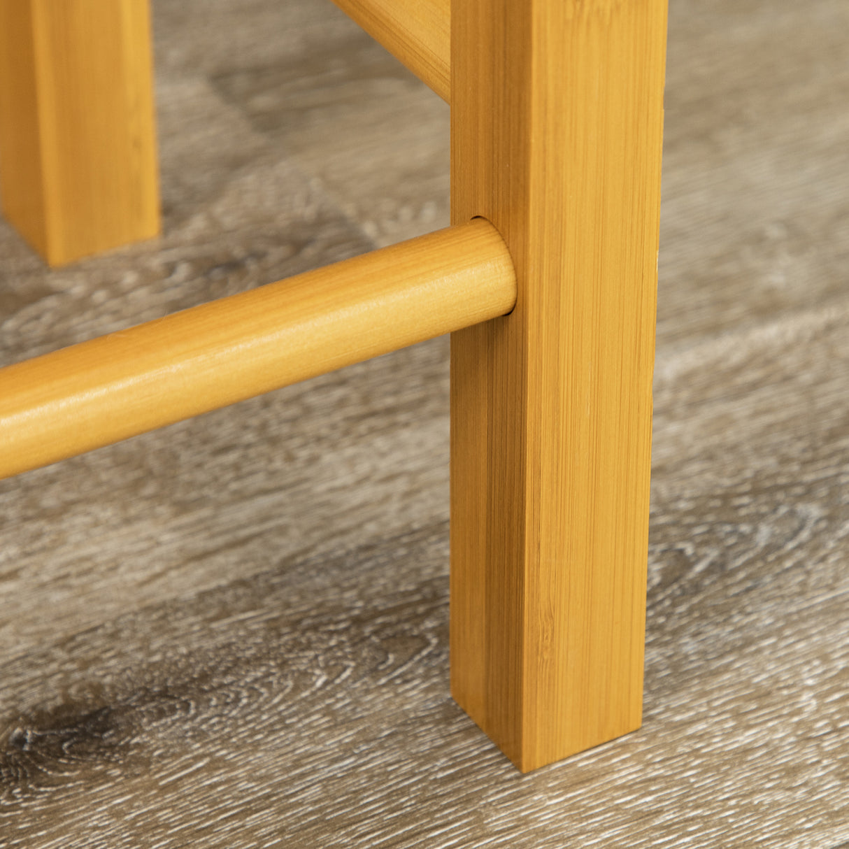 easycomfort easycomfort carrello da cucina con tavolino pieghevole e 2 sgabelli ruote e cassetti in legno di bambu