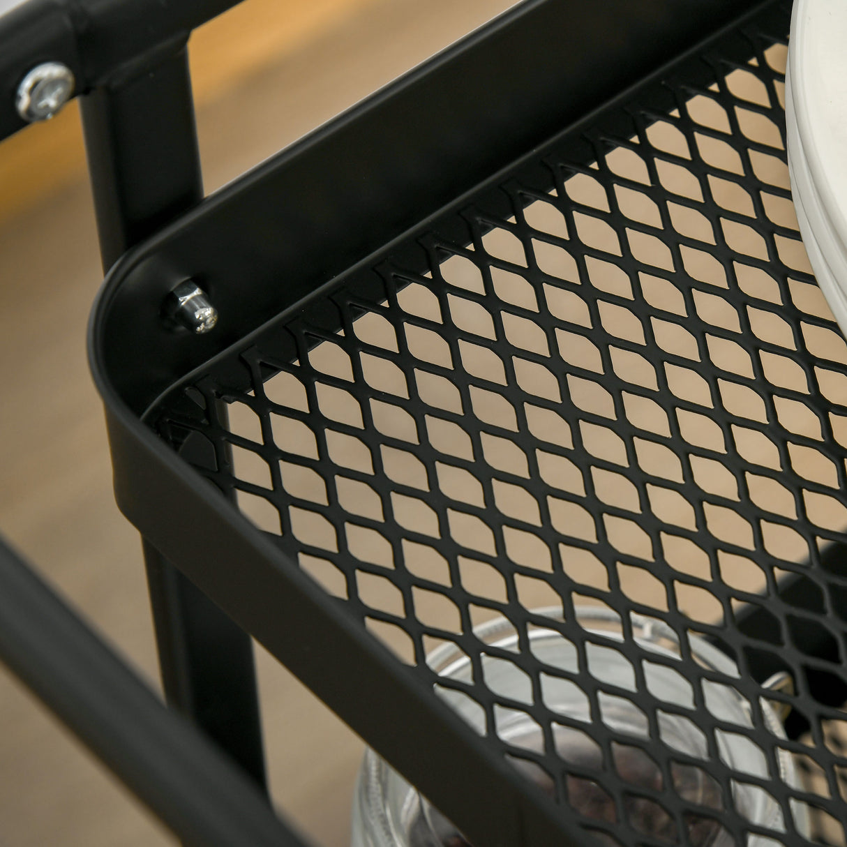 easycomfort easycomfort carrello portavivande a 3 livelli con spazio multiuso e ruote in acciaio e plastica pp 51 5x32x75 6 cm