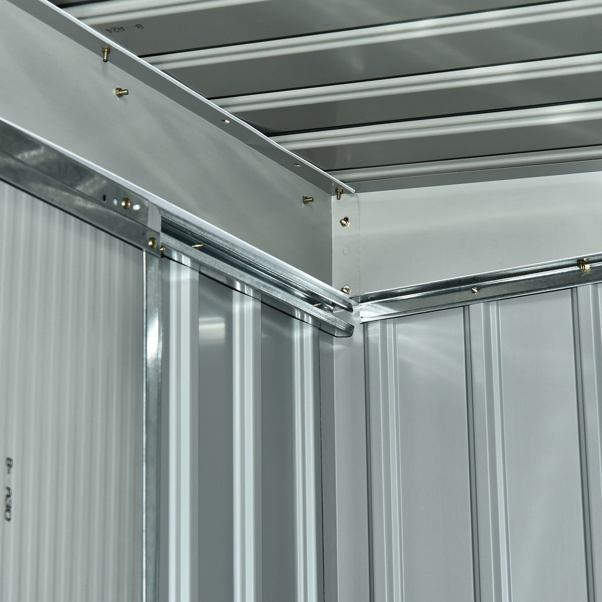 easycomfort easycomfort casetta da giardino porta utensili in lamiera di acciaio capanno da giardino in acciaio con porte scorrevoli 280x130x172cm grigio nero