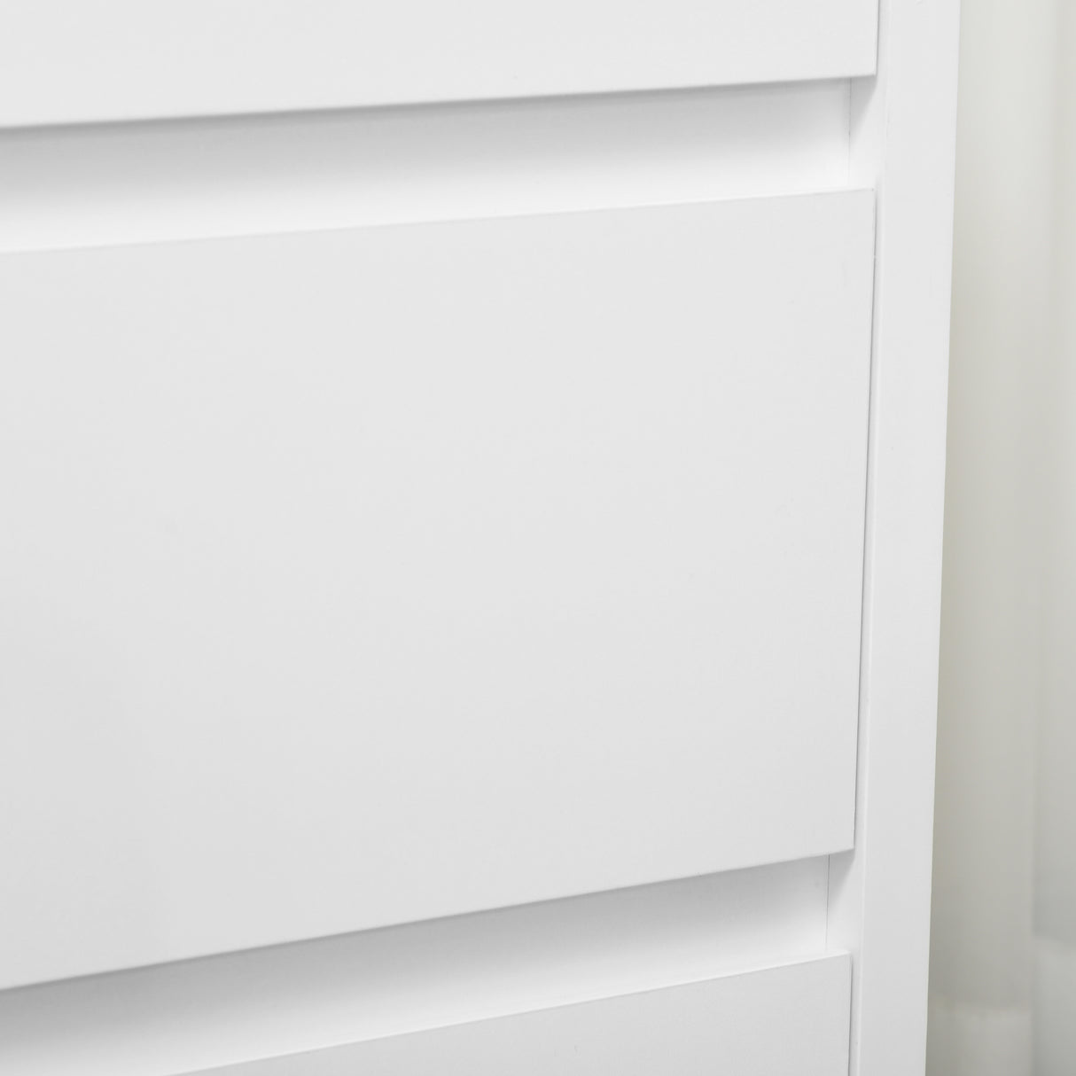 easycomfort easycomfort cassettiera a 3 cassetti in truciolato bianco per camera da letto studio e soggiorno 70x37x75cm