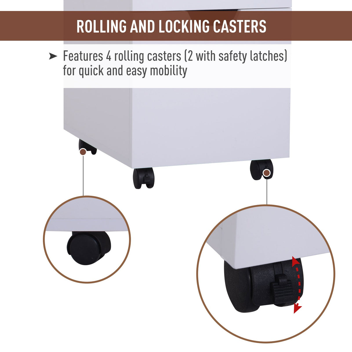 easycomfort easycomfort cassettiera armadietto portadocumenti in legno bianco 33x45x60cm ean 8054111847032