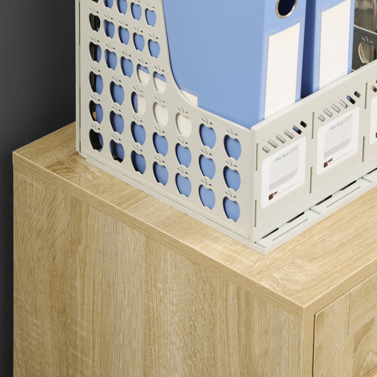 easycomfort easycomfort cassettiera portadocumenti per ufficio e studio in truciolato a 2 cassetti 39x42x56 cm