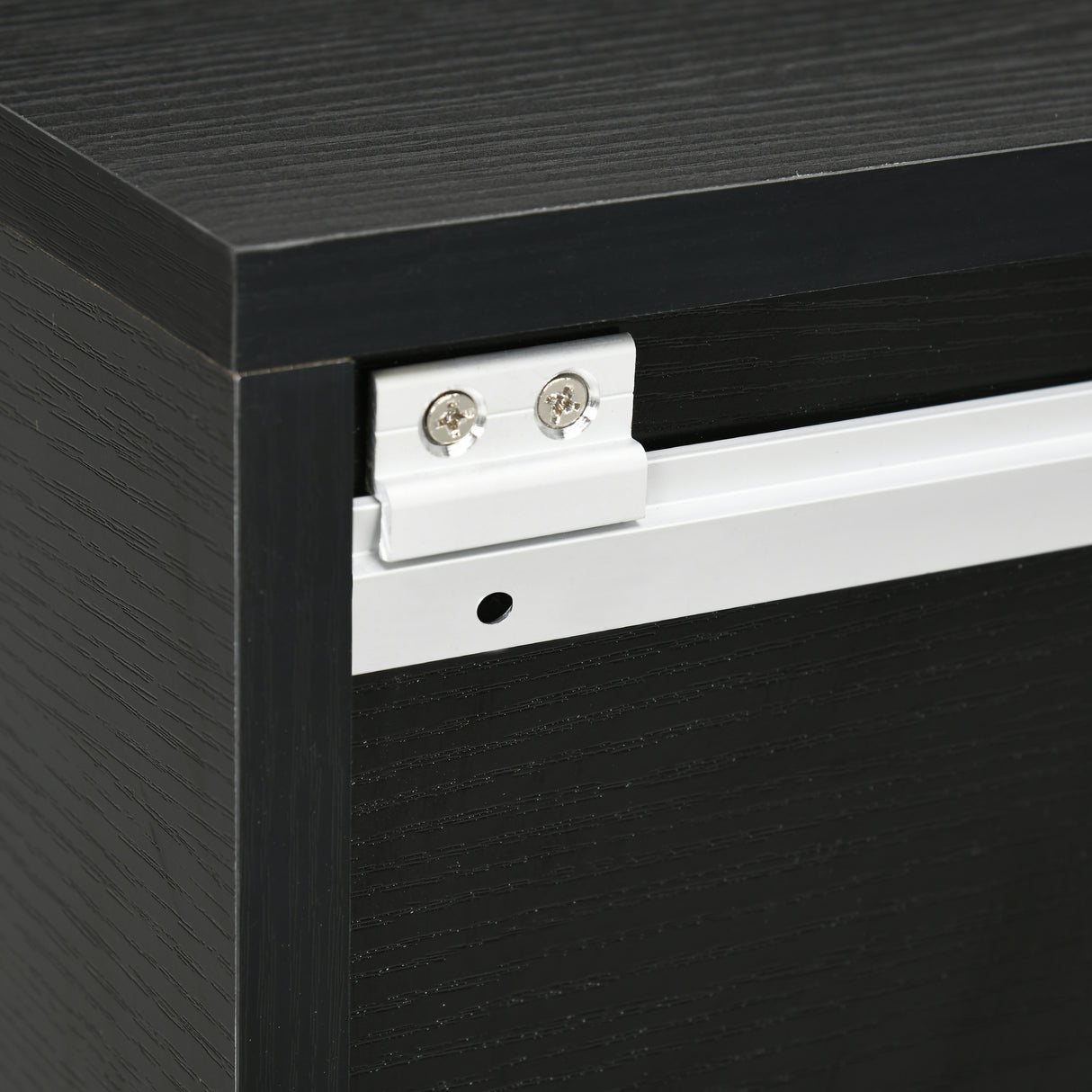 easycomfort easycomfort comodini sospesi da parete set 2 pezzi in mdf con ripiano aperto e piano dappoggio 40x29 5x33 5cm nero