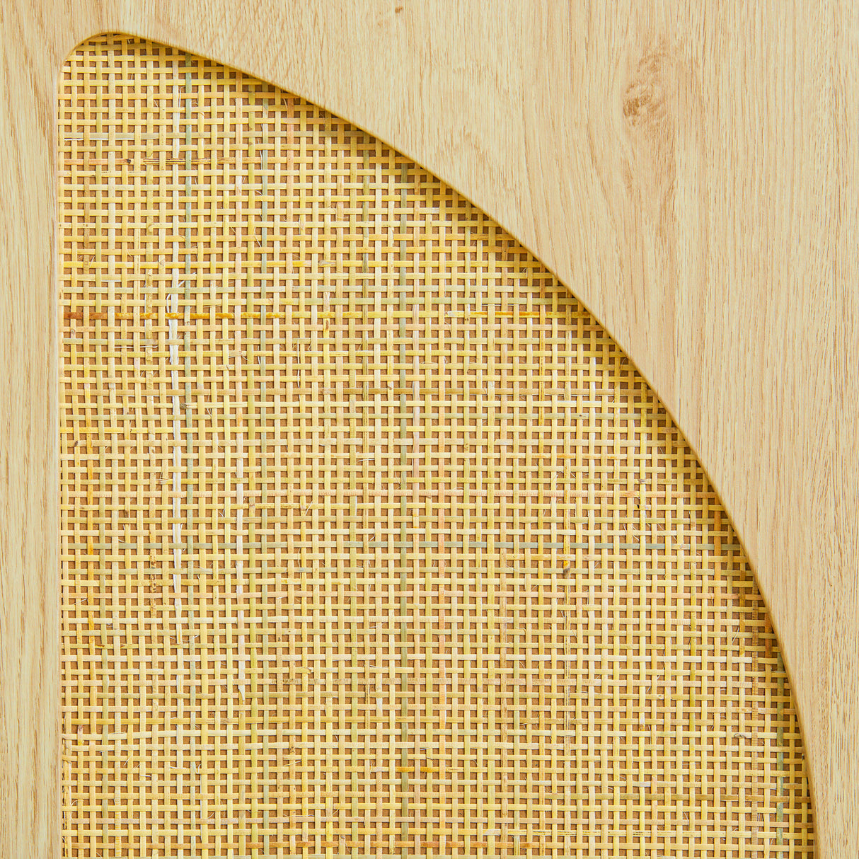 easycomfort easycomfort credenza in stile boho con 2 ante in legno e rattan 80x39x101 8cm naturale