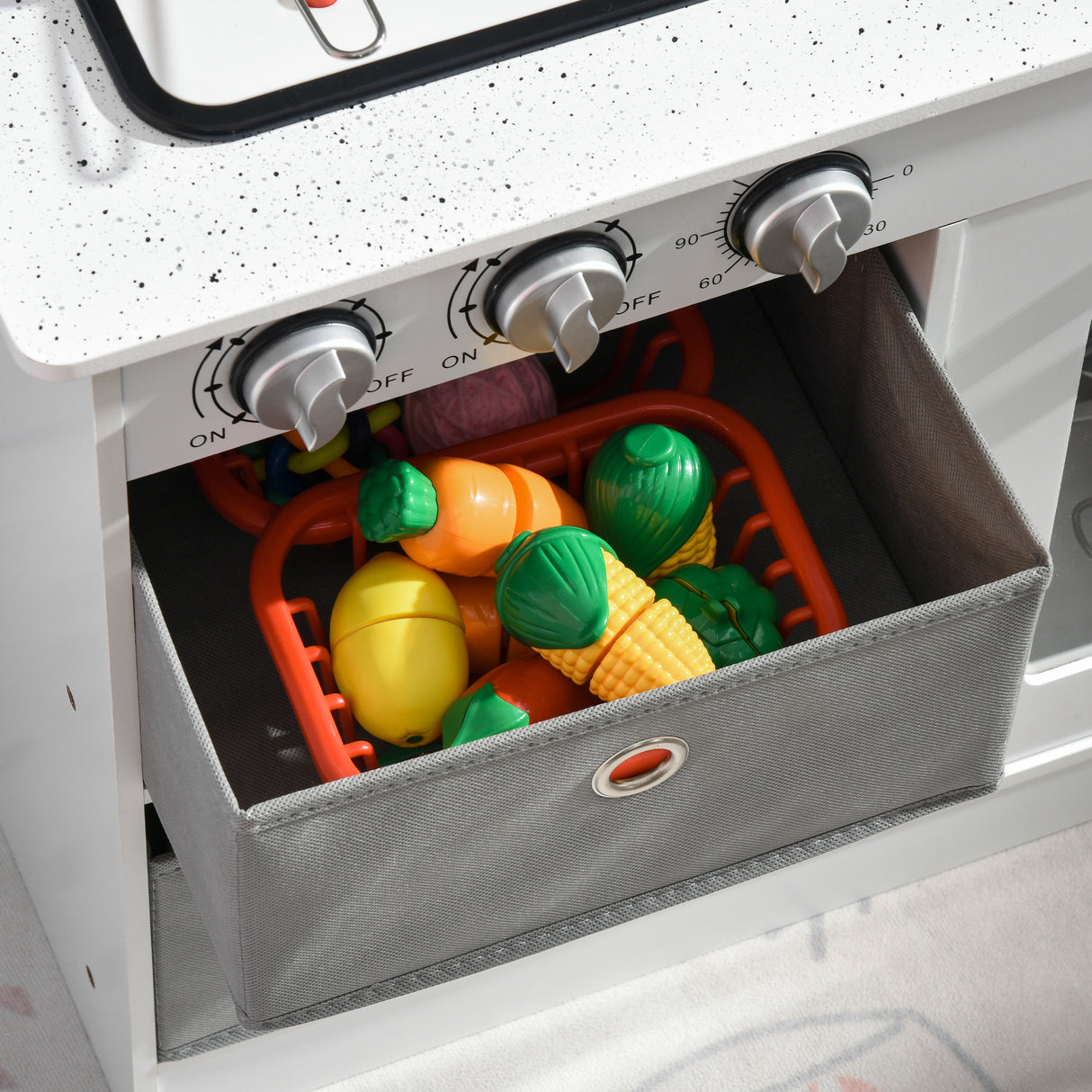 easycomfort easycomfort cucina giocattolo per bambini 3 6 anni con luci e accessori realistici in mdf e pp 60 1x31 7x92 9 cm bianca