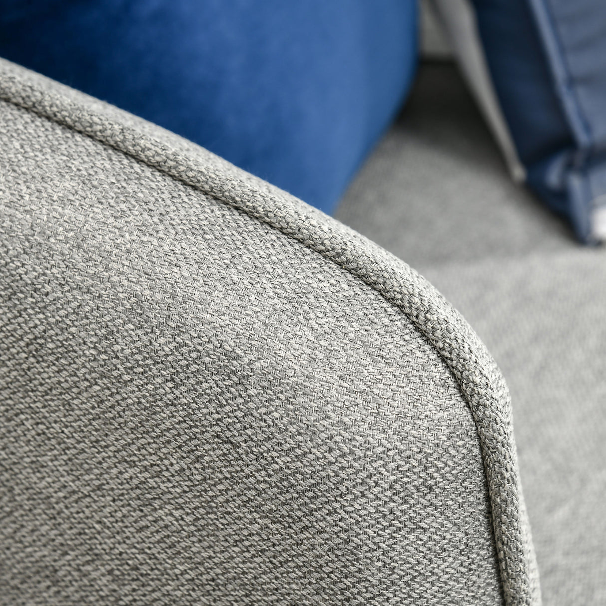 easycomfort easycomfort divano 3 posti in tessuto grigio con 5 piedini e doghe 193x78x71cm