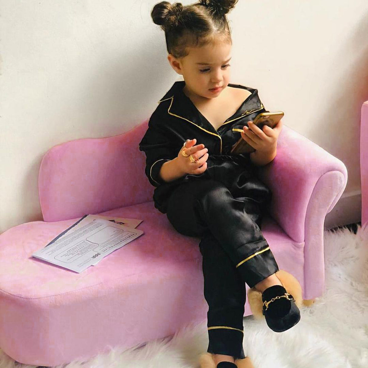 easycomfort easycomfort divano per bambini imbottito con rivestimento morbido e piedini in legno 80x40x49cm rosa