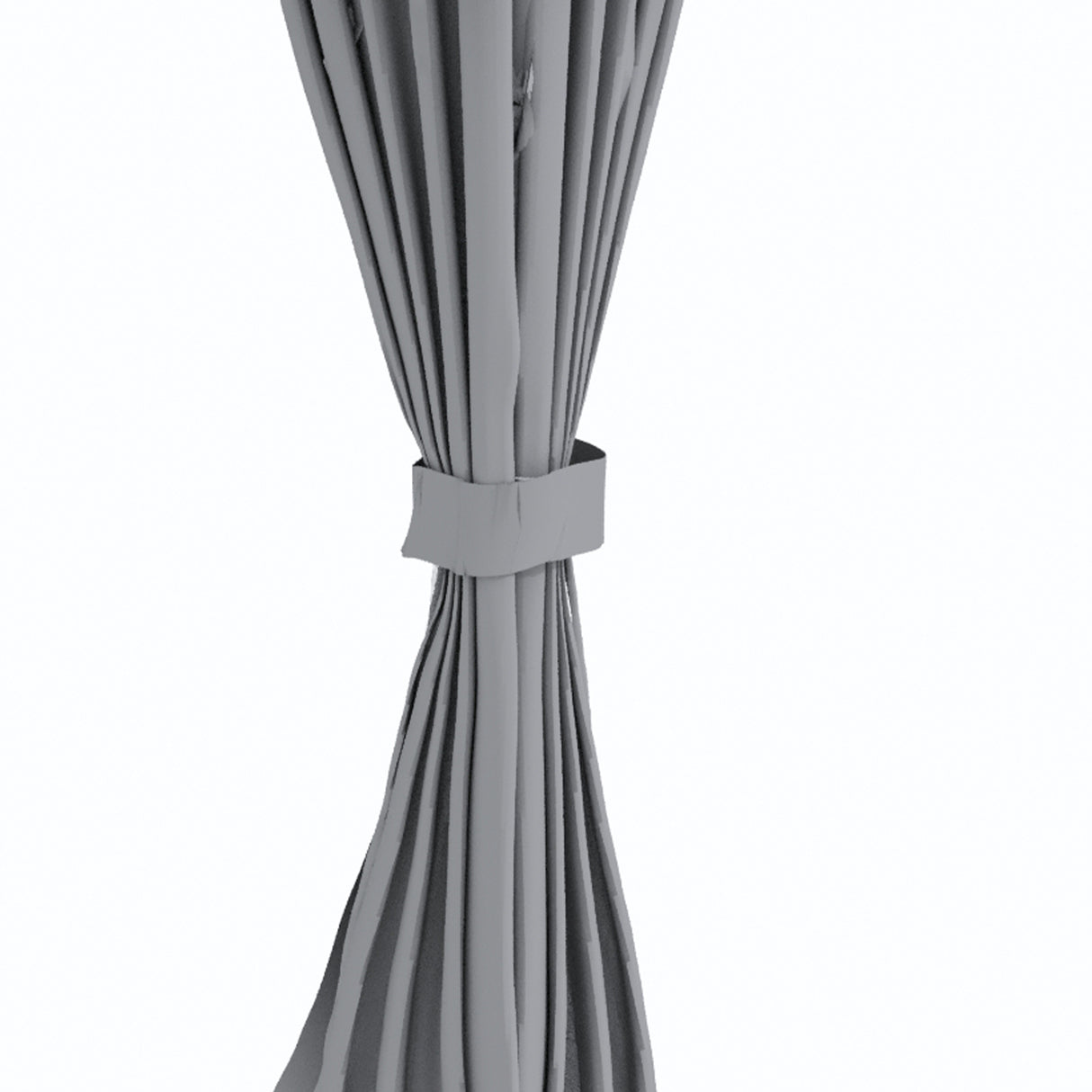 easycomfort easycomfort gazebo da giardino 4x3m con doppio tettuccio pareti in poliestere e struttura in acciaio grigio