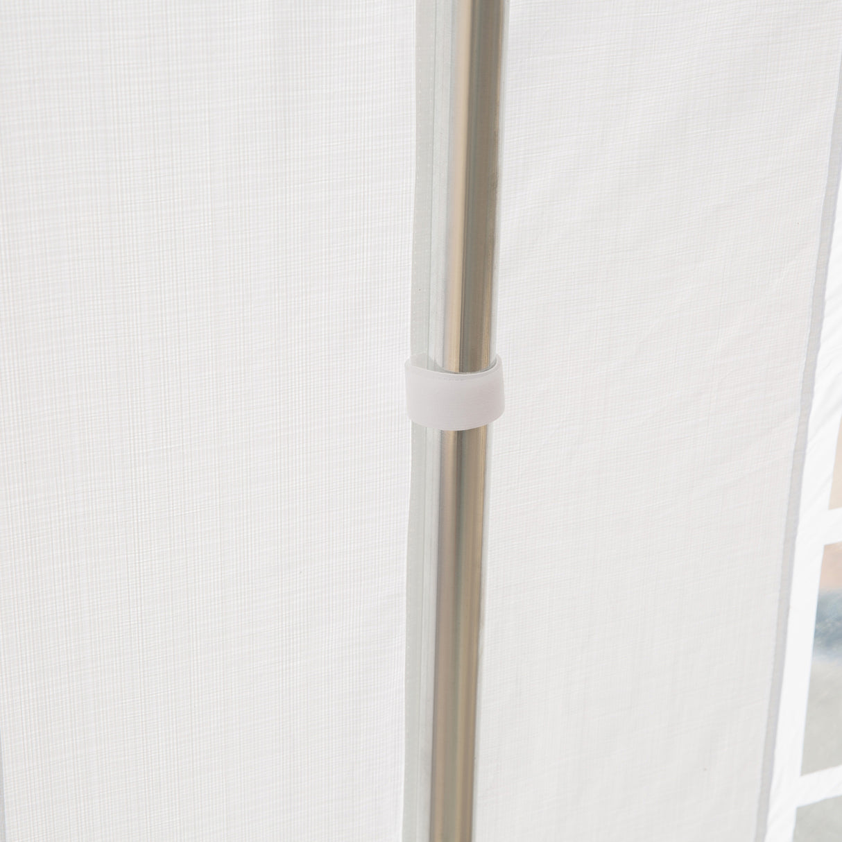 easycomfort easycomfort gazebo da giardino 9 75x4 85m con pareti rimovibili e finestre acciaio e poliestere