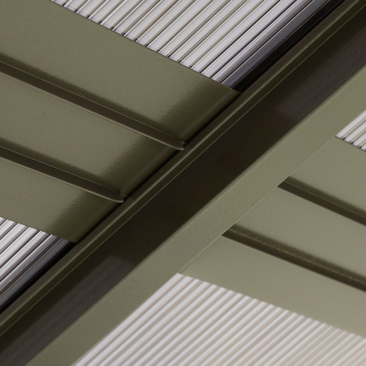 easycomfort easycomfort gazebo da giardino con tetto in policarbonato e struttura in alluminio 3x3m caffe