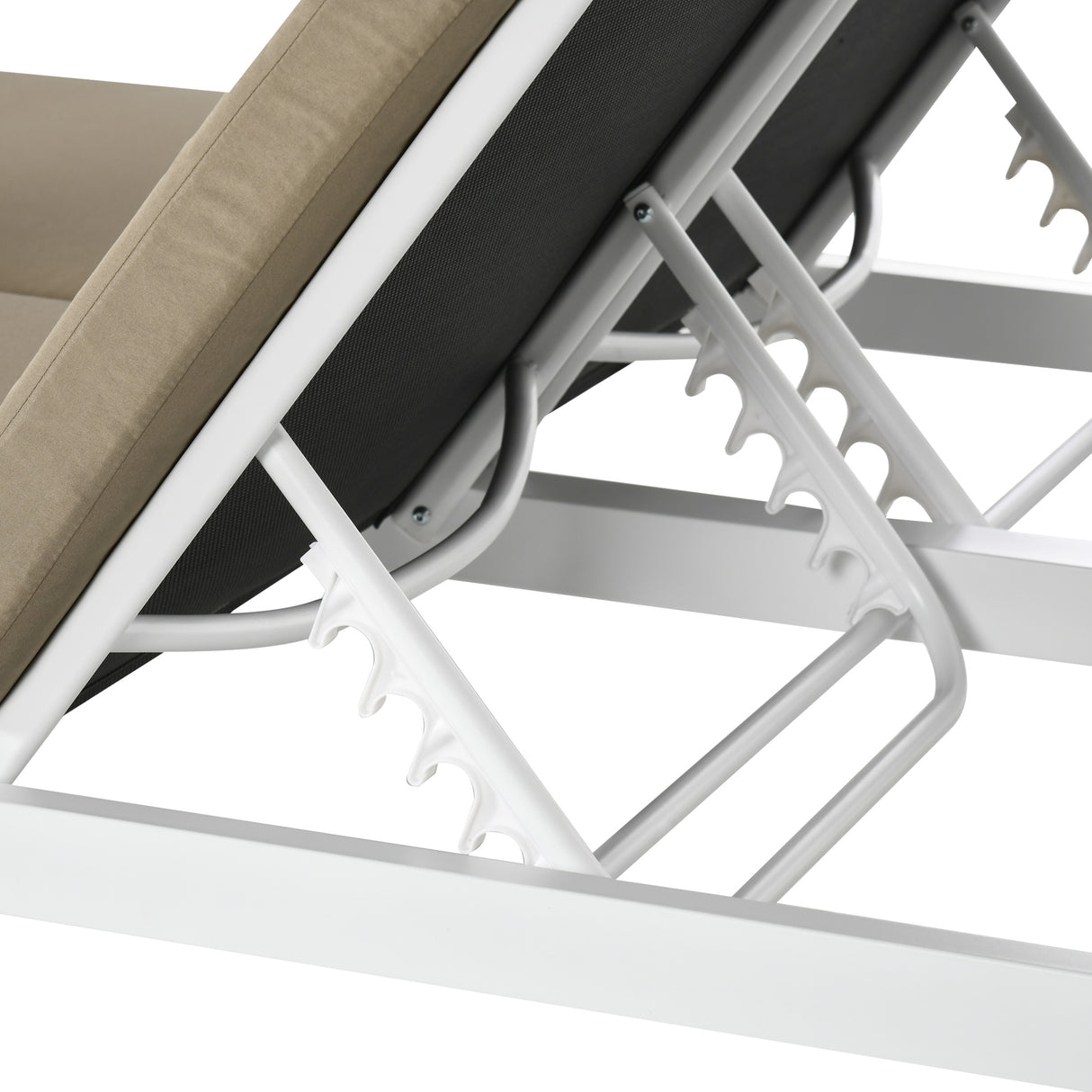 easycomfort easycomfort lettino prendisole 2 posti con tettuccio tende protettive e schienale regolabile 210x149x200 cm