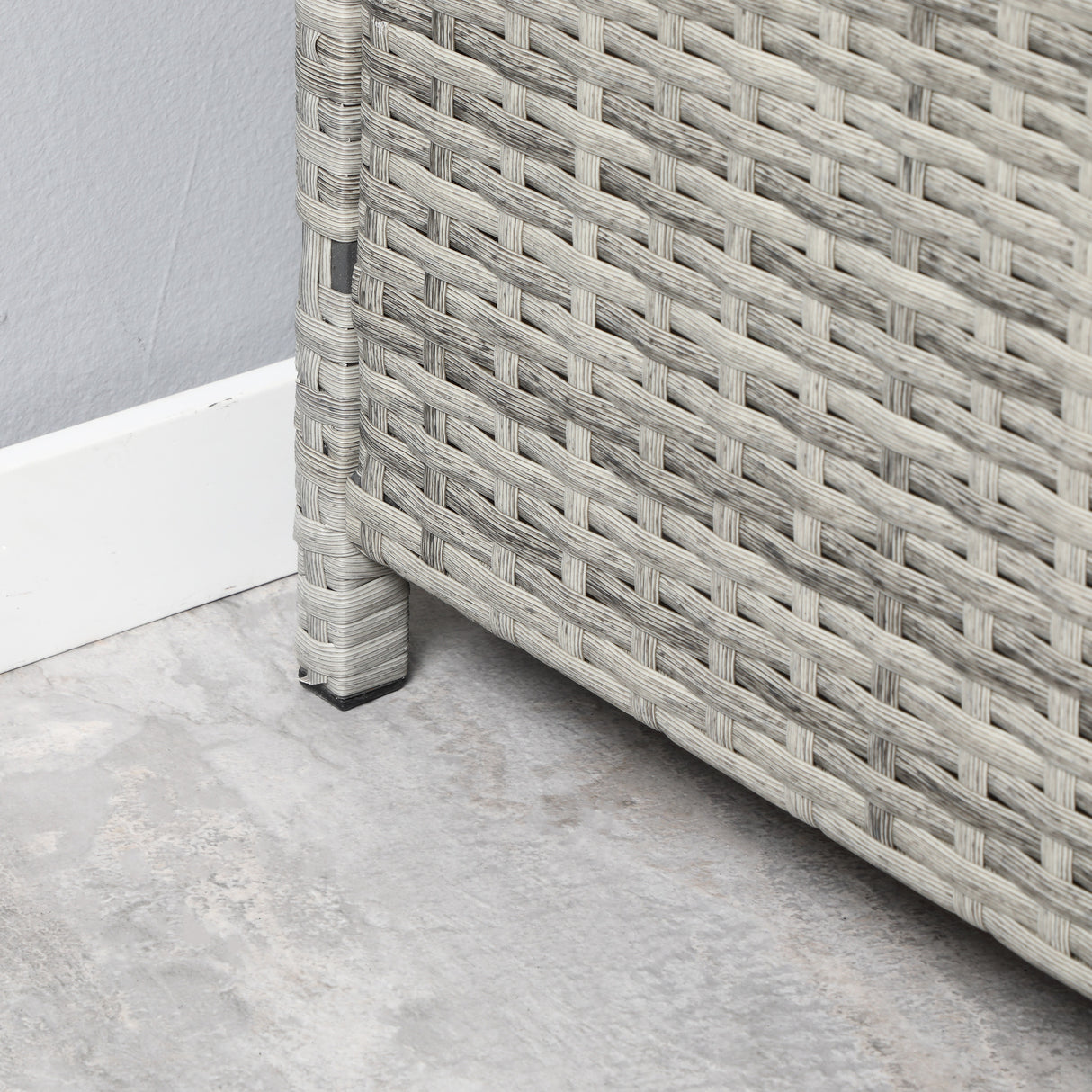 easycomfort easycomfort lettino prendisole sdraio da giardino 2 posti in rattan pe struttura in acciaio con braccioli e cuscini imbottiti 158x134x70cm grigio