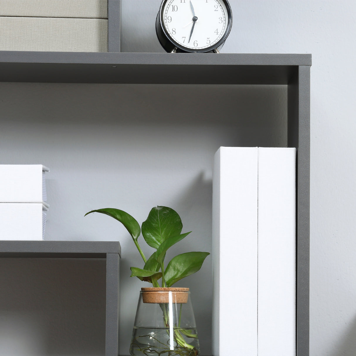 easycomfort easycomfort libreria moderna in legno truciolato con ripiani irregolari per camera da letto studio e soggiorno 125x22x129 cm