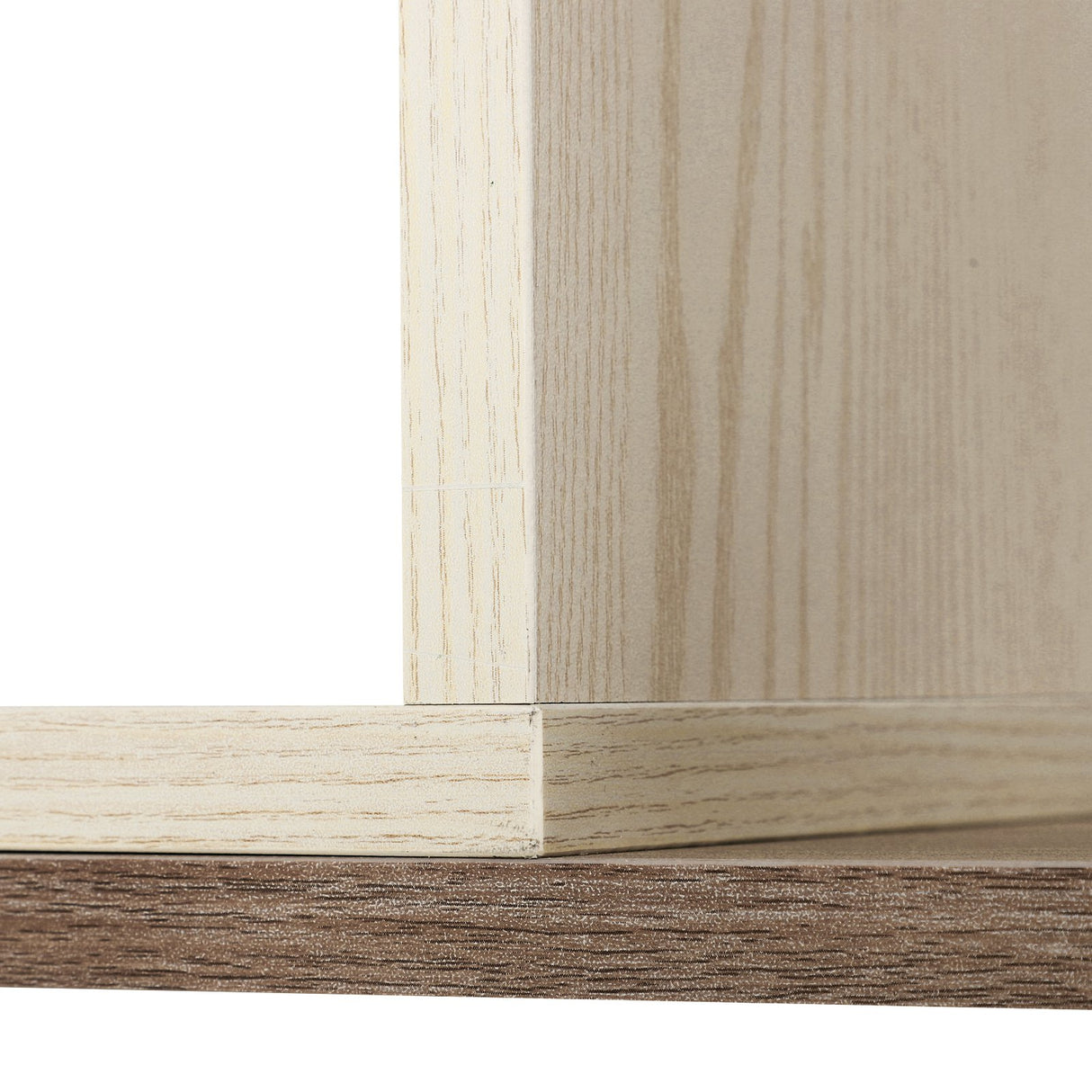 easycomfort easycomfort libreria scaffale a ripiani salvaspazio 2 pezzi in legno 141 x 29 x 176 cm carico max 100kg bianco rovere