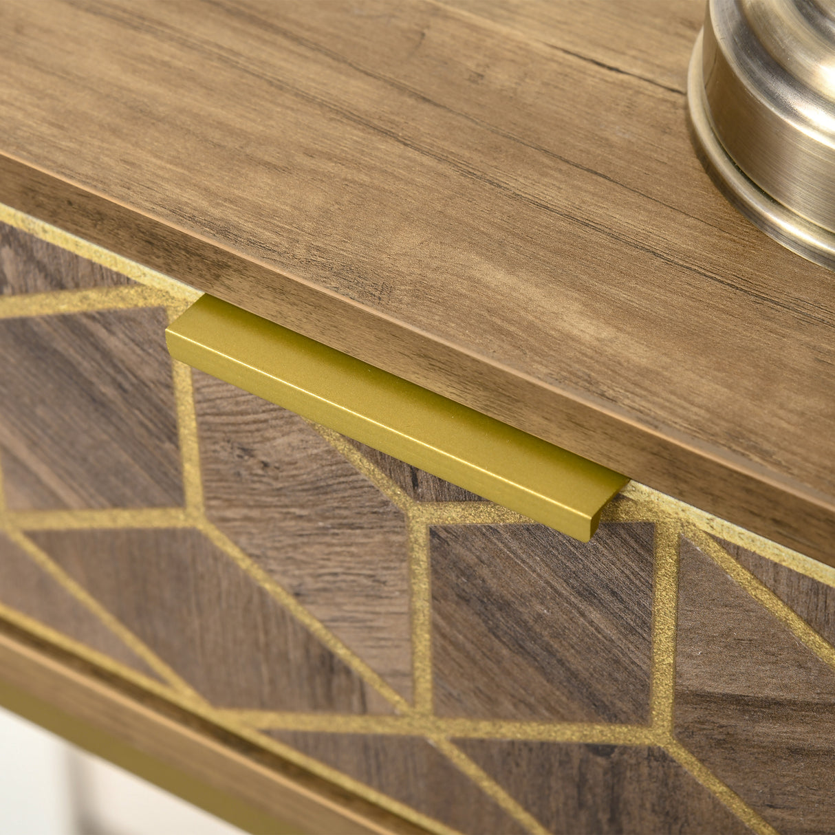 easycomfort easycomfort mobile consolle da ingresso con 2 cassetti e ripiano in legno 99x35x86cm