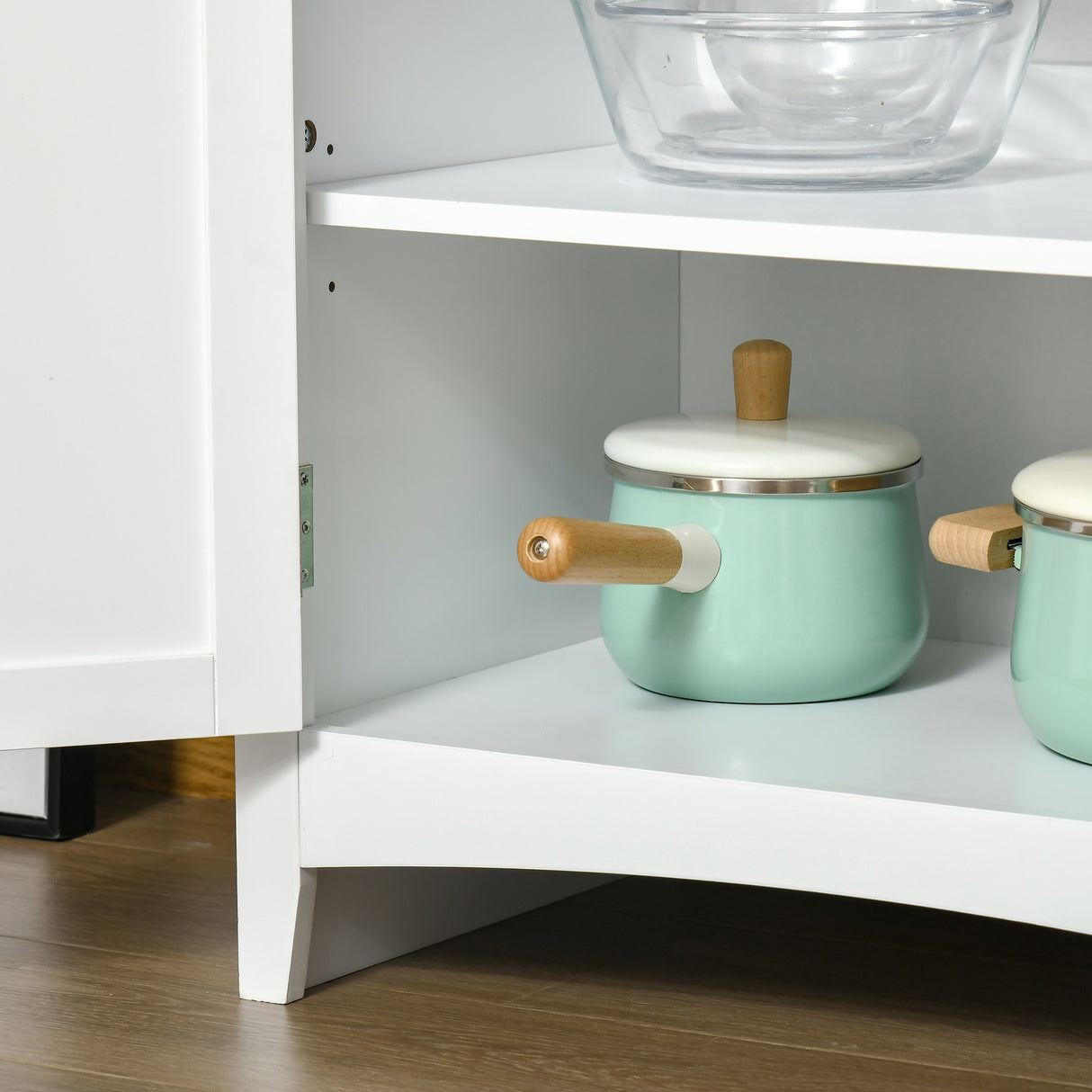 easycomfort easycomfort mobile dispensa alto con 2 armadietti ripiani regolabili e piano dappoggio in mdf 68 6x40x164 cm bianco