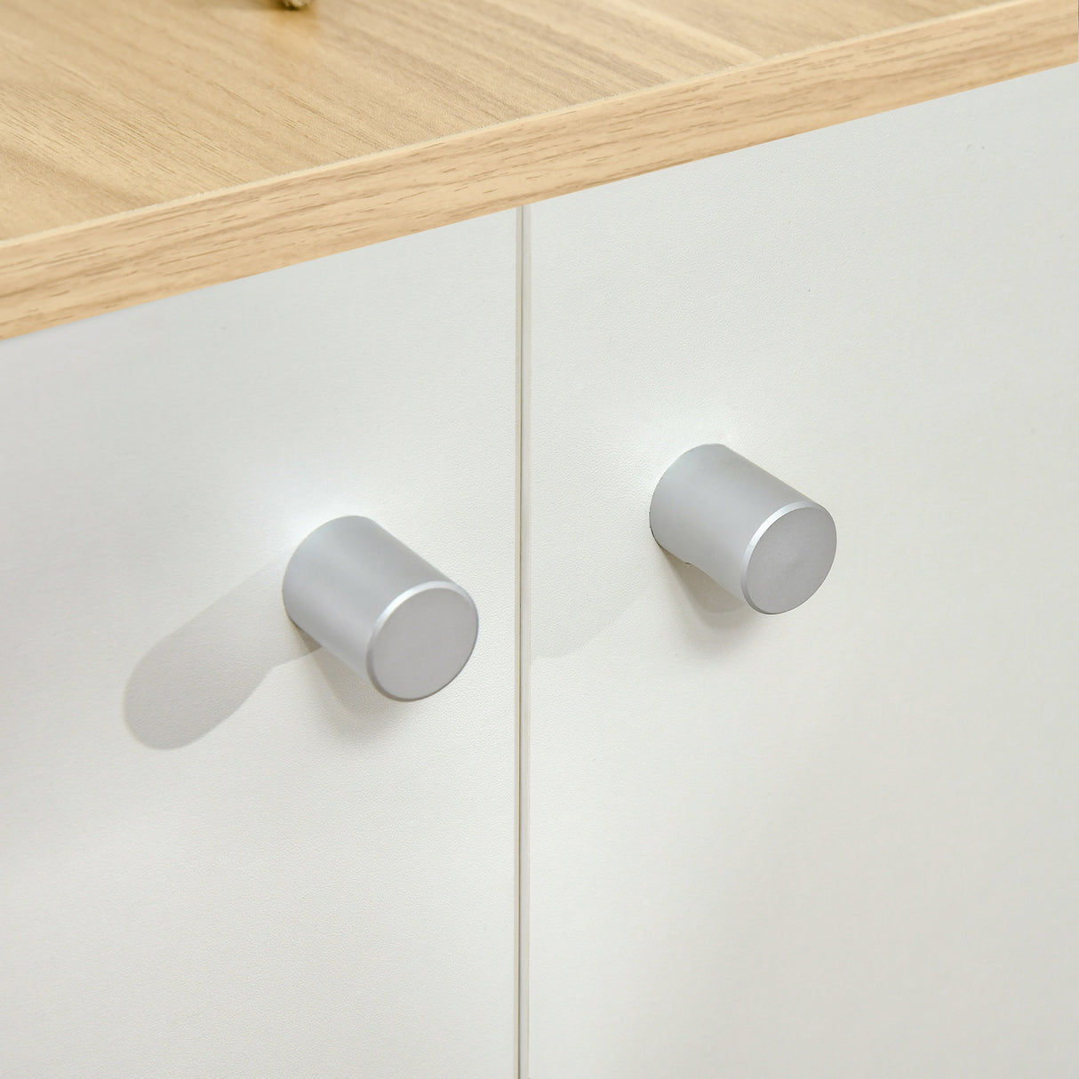 easycomfort easycomfort mobile lettiera per gatti con 2 ante e ripiano interno estraibile in legno 60x55x62 5cm legnobianco