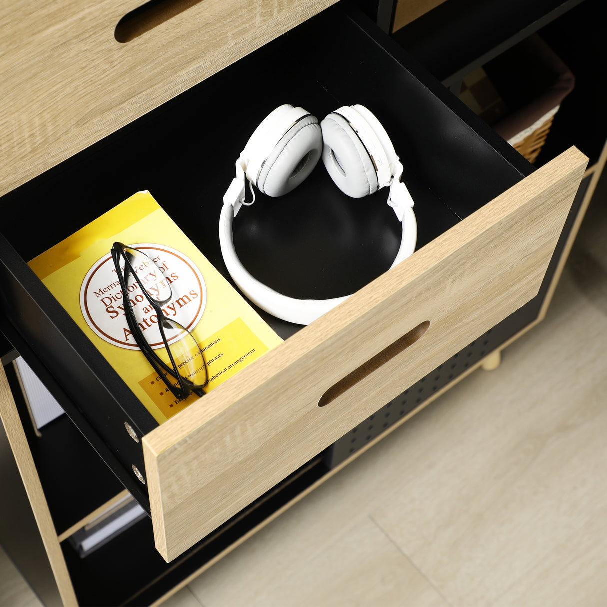 easycomfort easycomfort mobile libreria moderna in mdf e truciolato con 2 cassetti e 7 ripiani aperti 80x40x165 cm