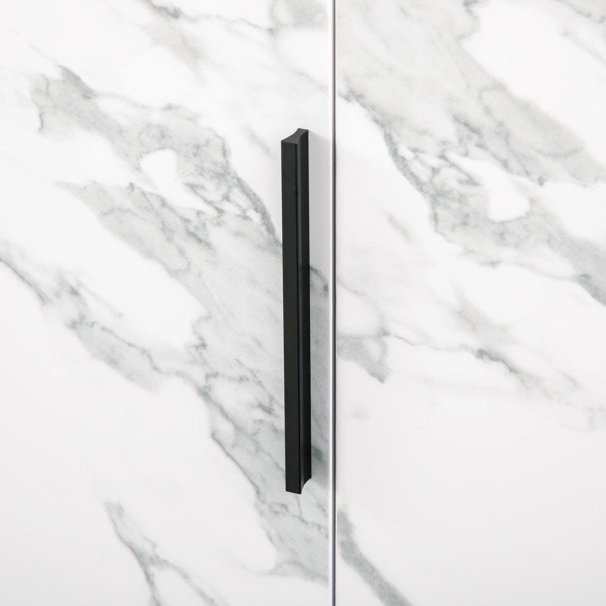 easycomfort easycomfort mobile multiuso con ante effetto marmo e mensola regolabile in mdf e acciaio 60x41 5x80cm