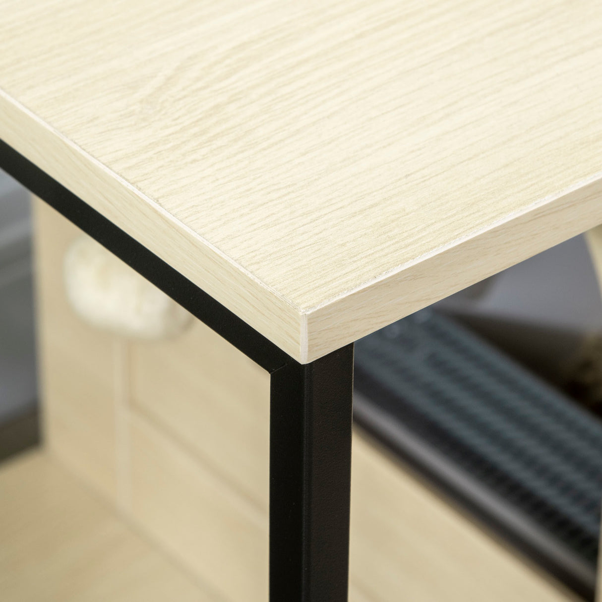 easycomfort easycomfort mobile per lettiera gatti in legno e acciaio con anta magnetica 80x48x55cm quercia