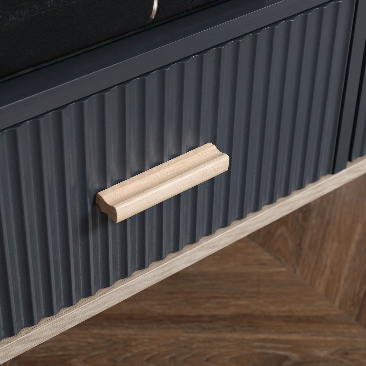 easycomfort easycomfort mobile porta tv fino a 55 con ripiano cassetto e armadietti 120x40x65cm grigio