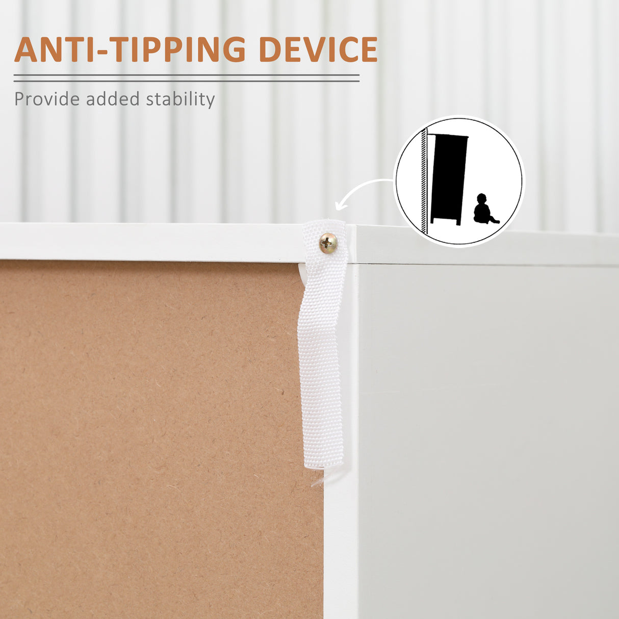 easycomfort easycomfort mobiletto basso in truciolato e metallo a 2 ante con ripiano regolabile a 2 livelli 80x39x80 cm bianco e marrone