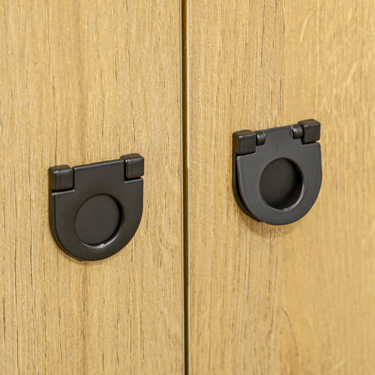 easycomfort easycomfort mobiletto da salotto a doppia anta con 5 ripiani aperti in truciolato 120x40x74cm