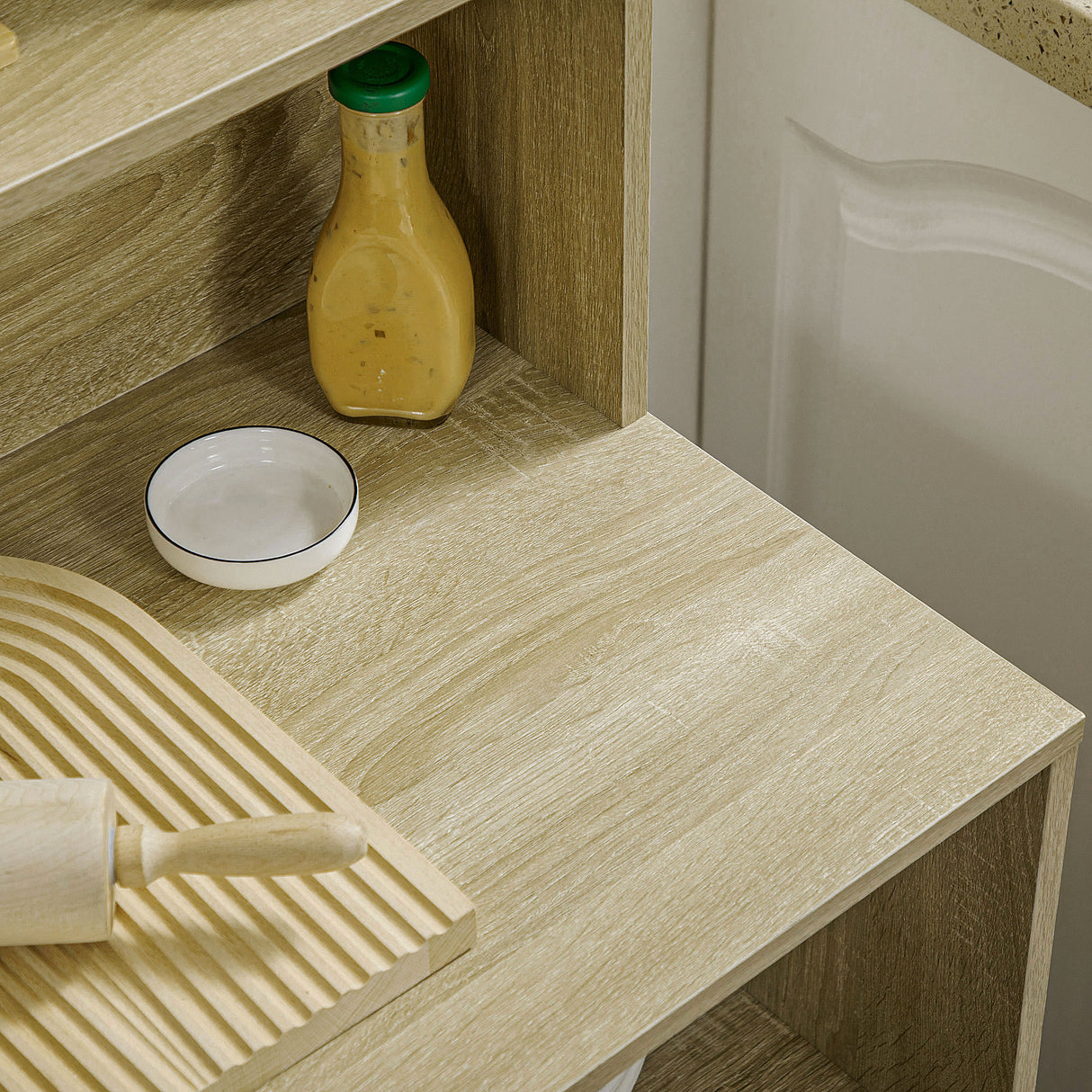 easycomfort easycomfort mobiletto da salotto in truciolato e legno di pino con spazio chiuso 2 ripiani aperti e cassetto 118 3x43 8x118 7 cm