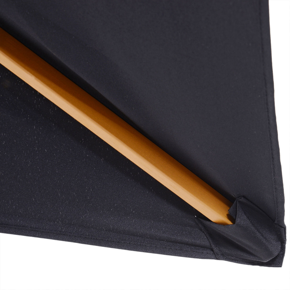 easycomfort easycomfort ombrellone 2x3 m da giardino impermeabile in legno e poliestere 180g nero